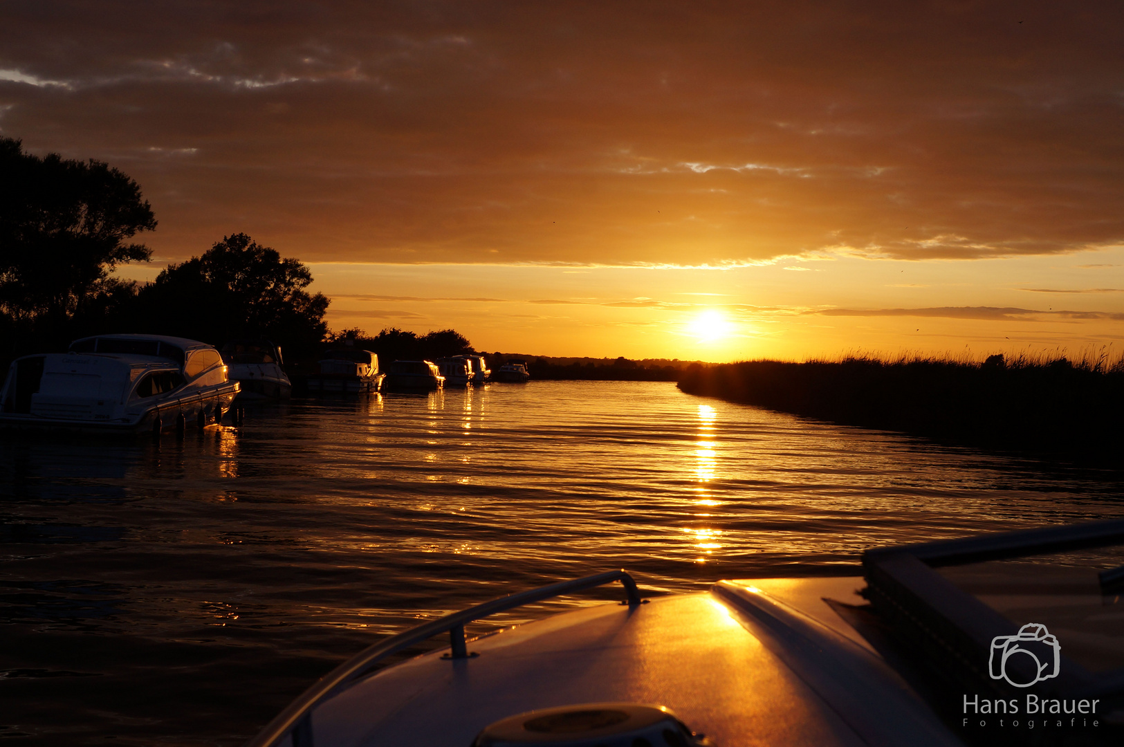 Sunset over the River