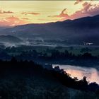 Sunset over the River Dothawady.