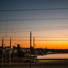 sunset over the river rhine 2