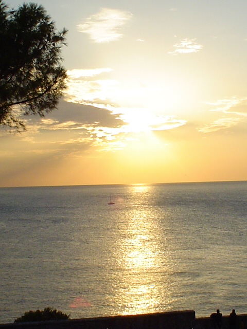 Sunset over the Sea