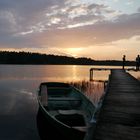 Sunset over the White Lake