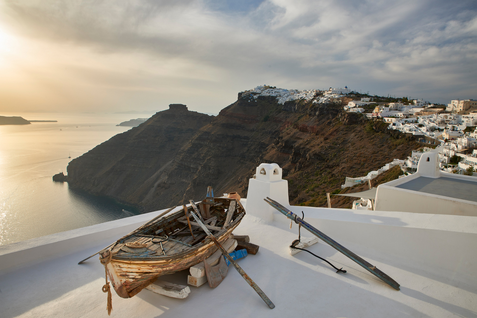 Sunset over Thira