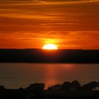 Sunset over Vättern in Gränna, Sweden