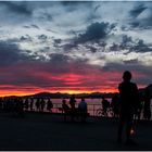 sunset over vancouver bay