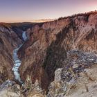 ~~ Sunset over Yellowstone Canyon & Lower Falls ~~