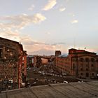 sunset over yerevan. 