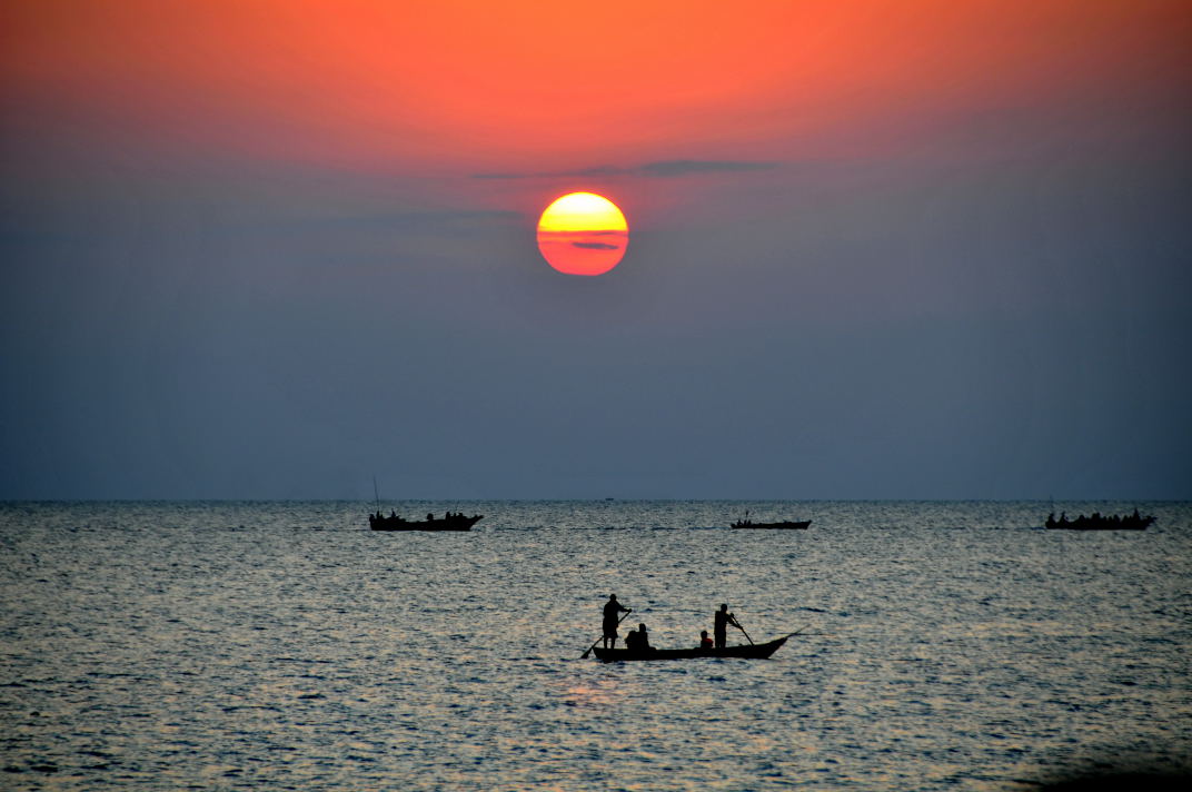 Sunset over Zanzibar!