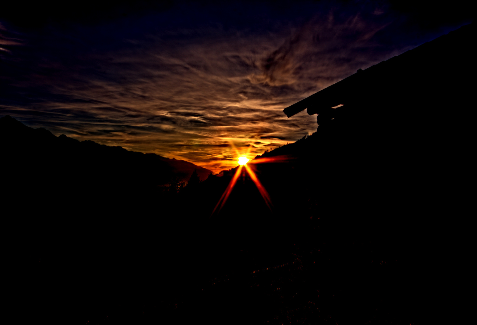 Sunset over Zell am See