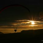 Sunset Paragliding auf der Wasserkuppe (Rhön)