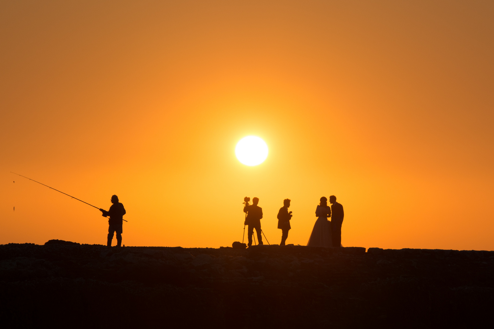 Sunset photoshooting