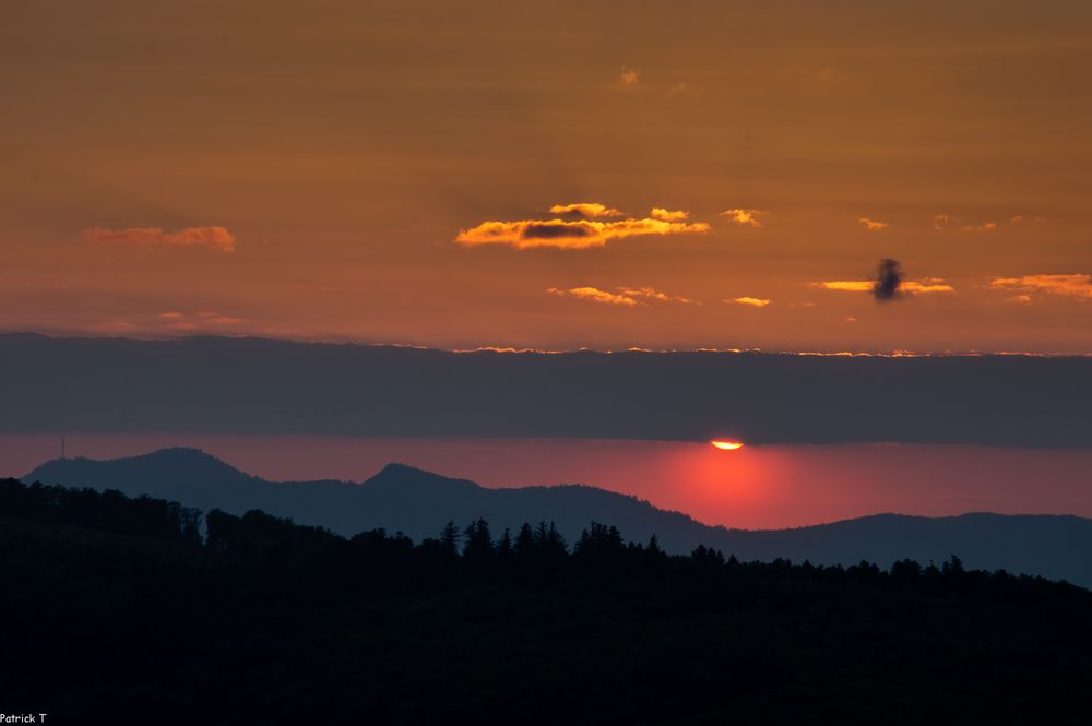 Sunset prés du Climont