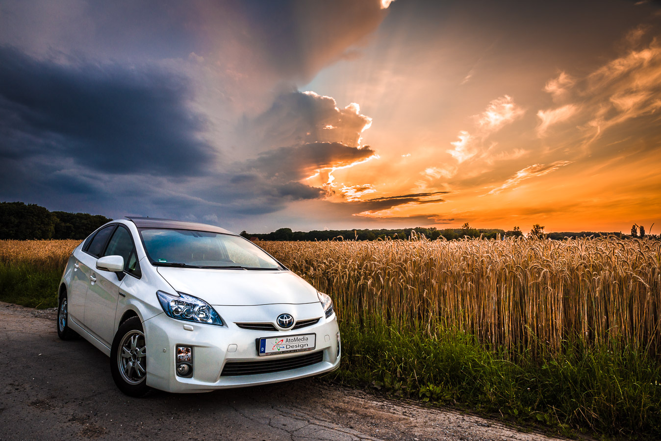 Sunset Prius