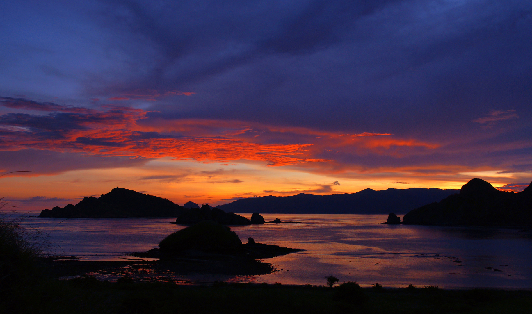 Sunset Purple Beach