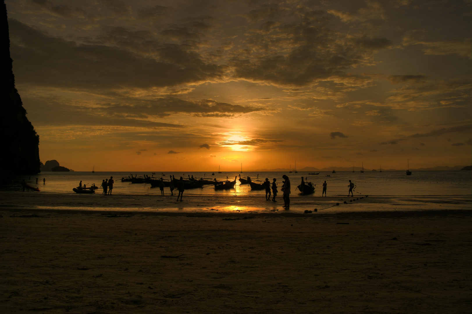 Sunset Railey Beach Thailand