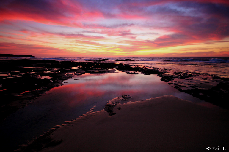 sunset reflection