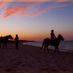 Sunset riding