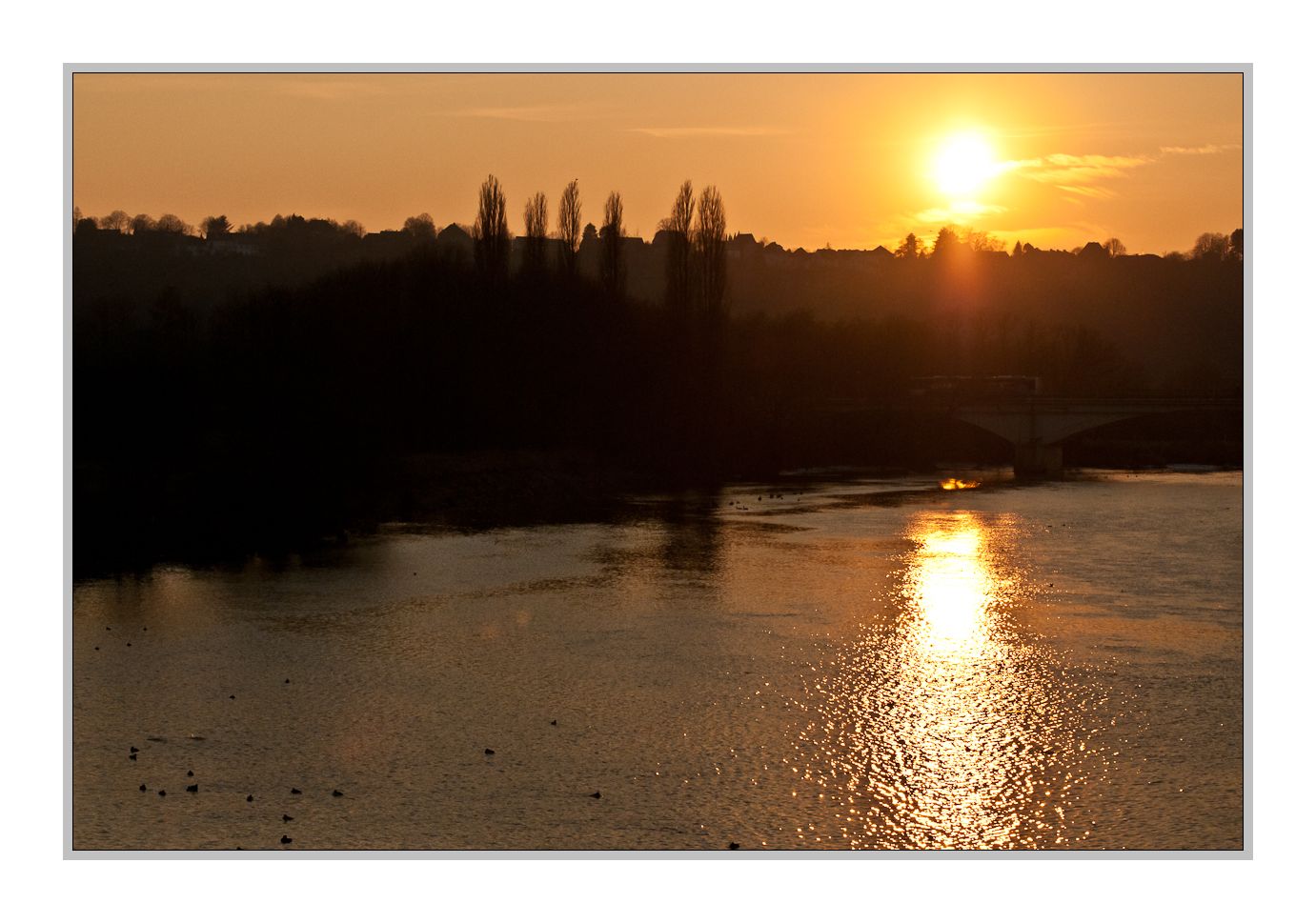 sunset, Ruhr valley