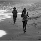 Sunset running on the beach!