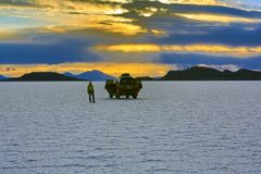 Sunset Salar de Uyuni Bolivia