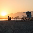 sunset Santa Barbara beach