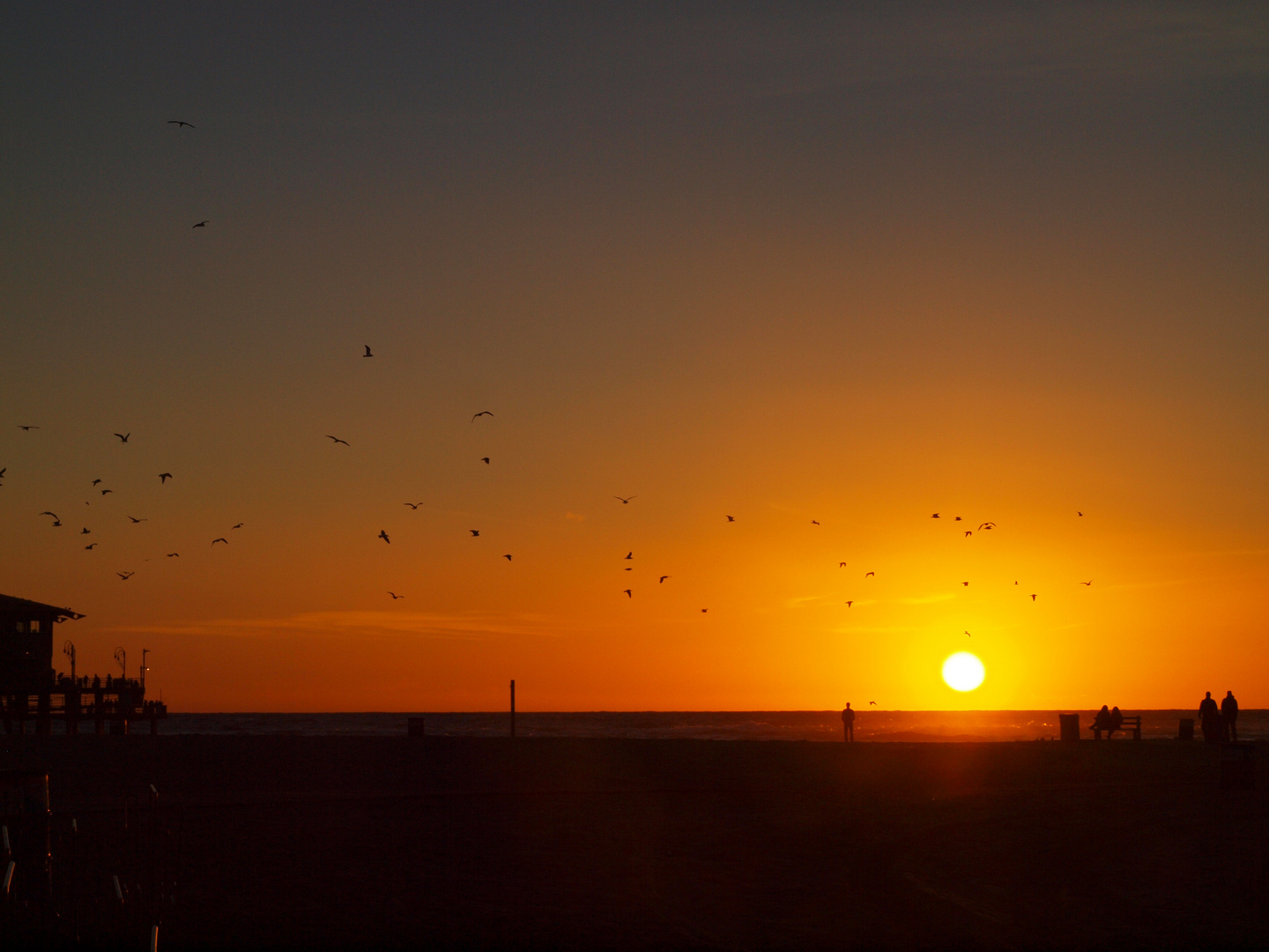 Sunset Santa Monica Pier