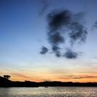 Sunset scene at Komodo island