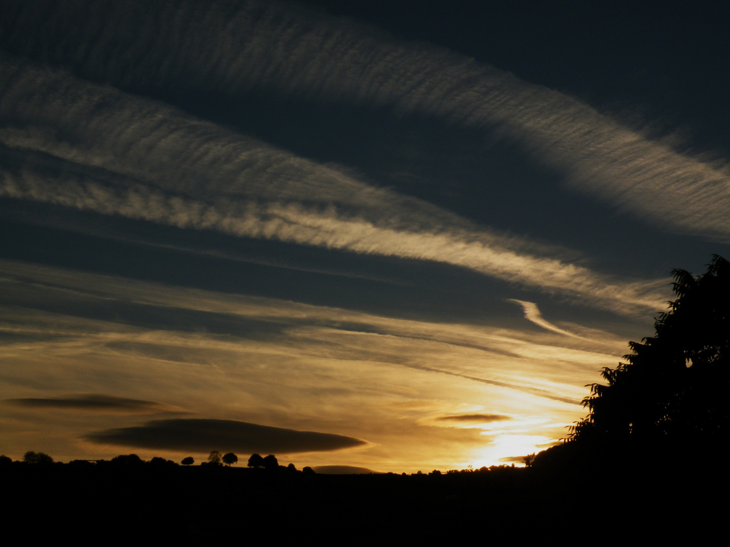 Sunset seen from my garden