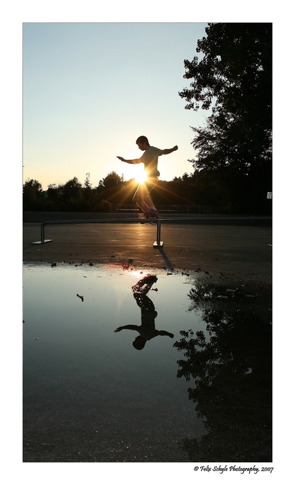 sunset skating