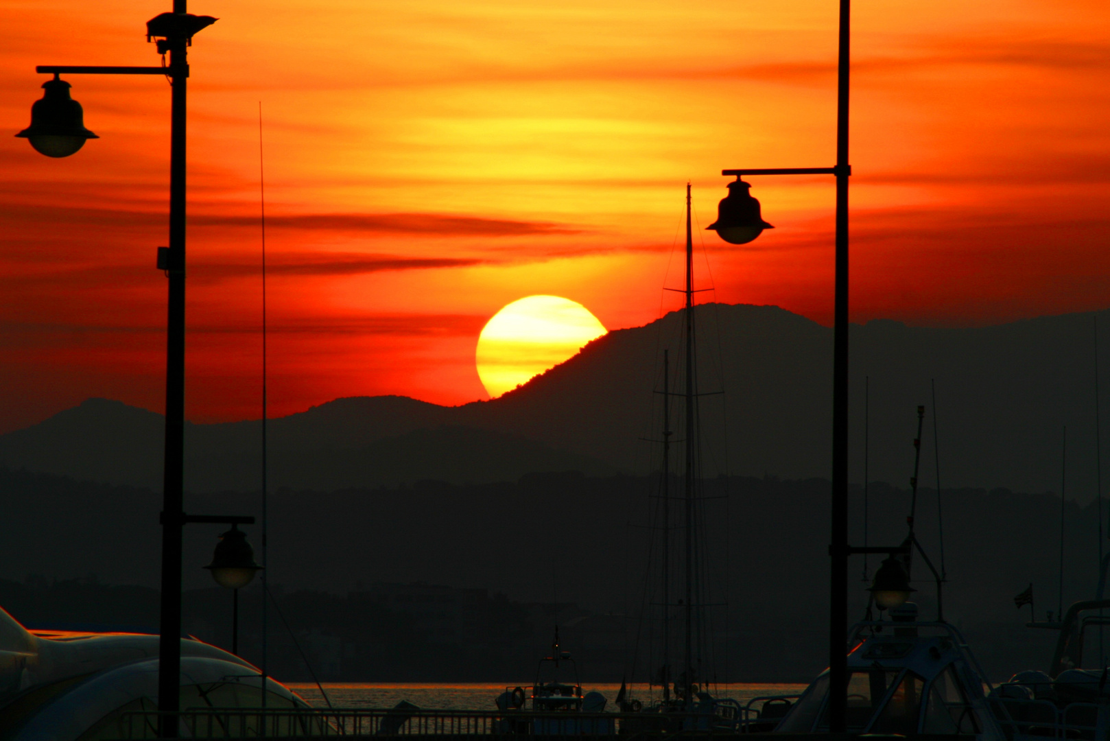 Sunset St Tropez.