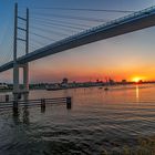 Sunset Stralsunder Rügenbrücke