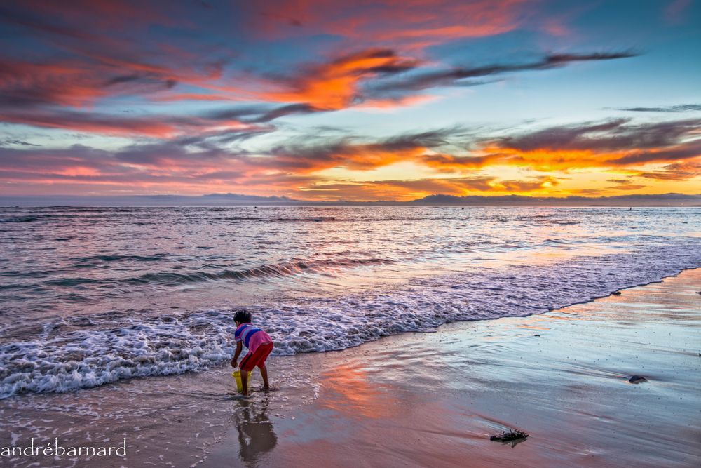 Sunset Strand beach Cape Town