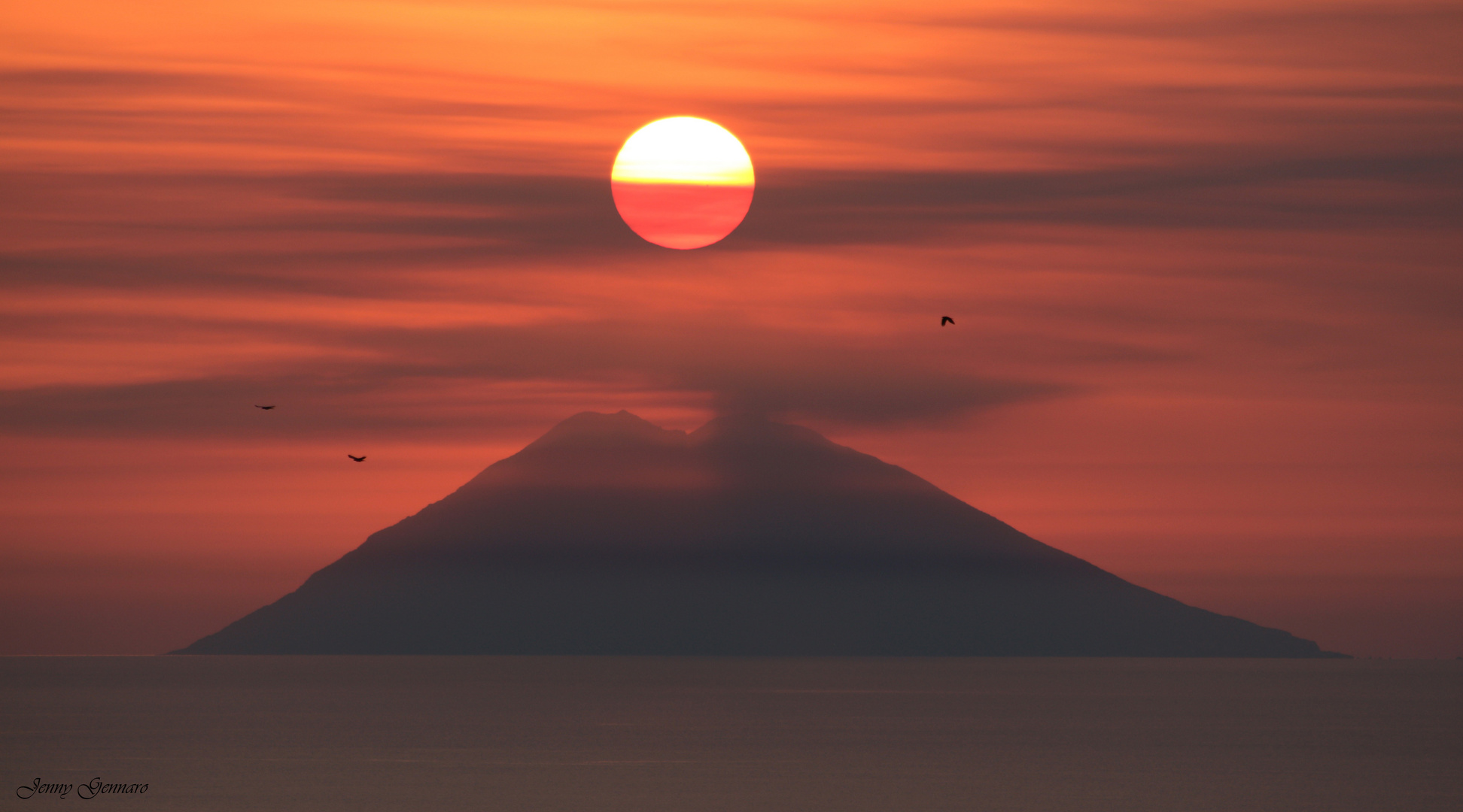 Sunset Stromboli