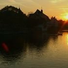 Sunset Sunset over the river Aare at Solothurn