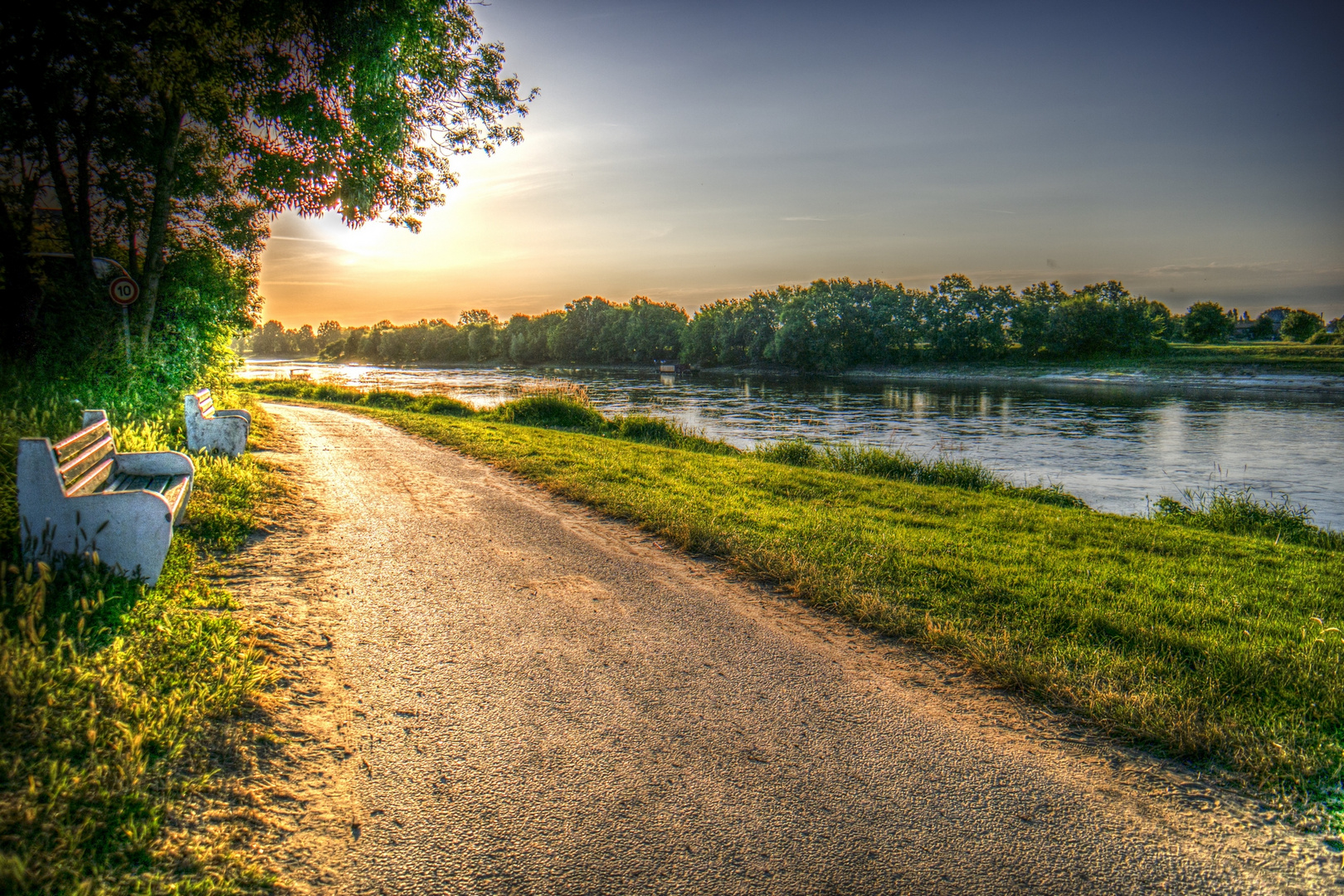 Sunset sur la Loire