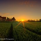 Sunset sur le manoir de l'estracelles