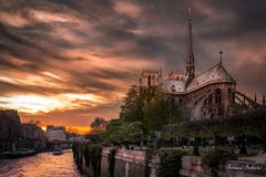 Sunset sur Notre-Dame