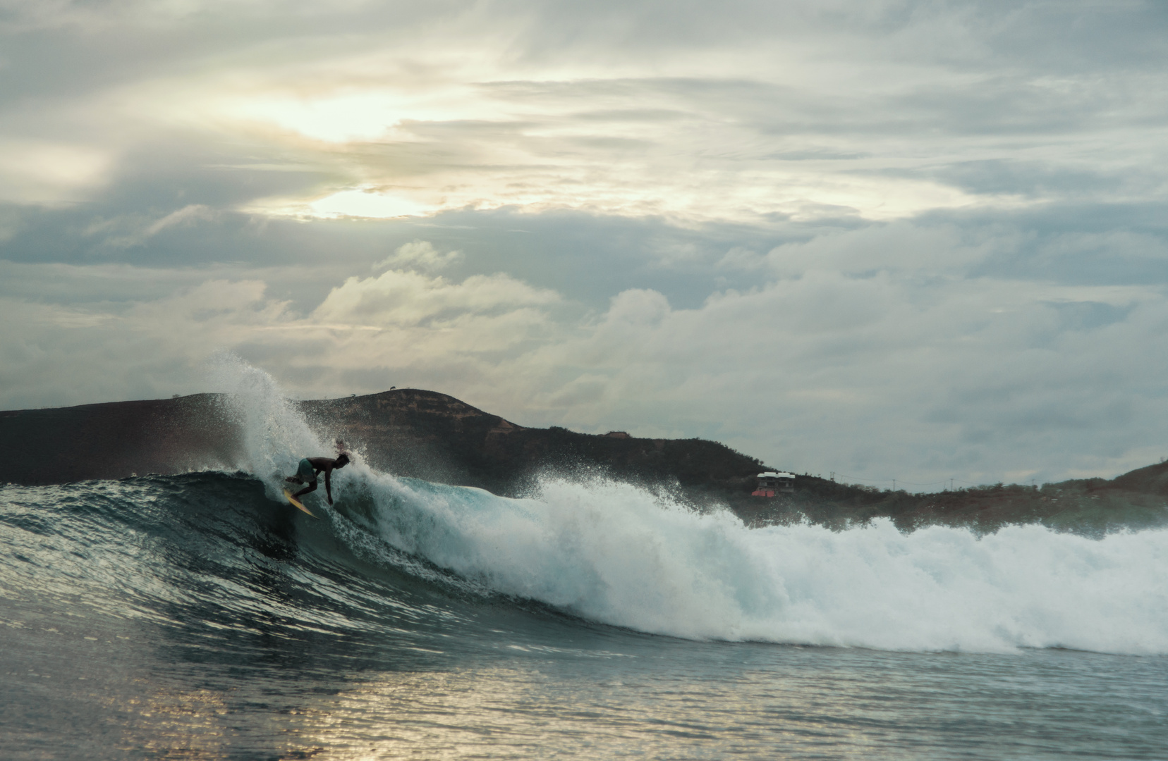 sunset surf