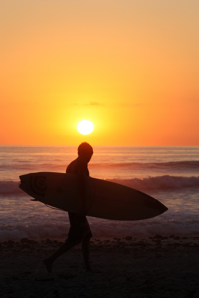 Sunset surfen