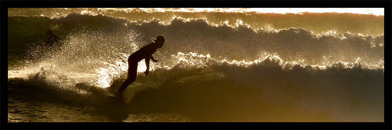 sunset surfer