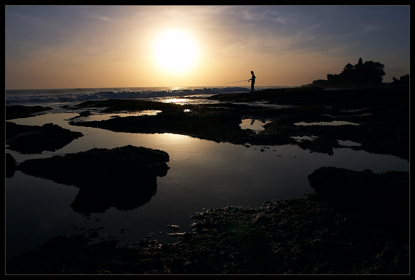 Sunset Tanah Lot - Neujahrsgrüße 2005