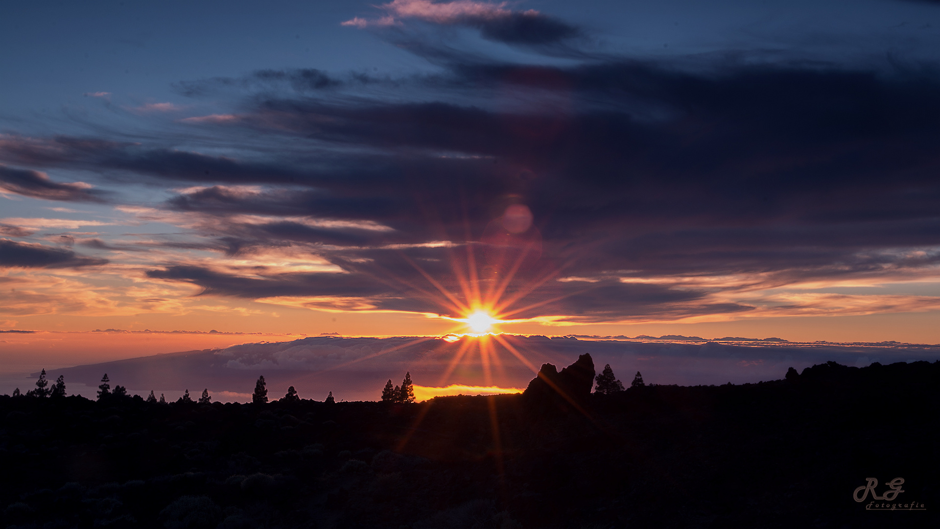 sunset Teide Nationalpark