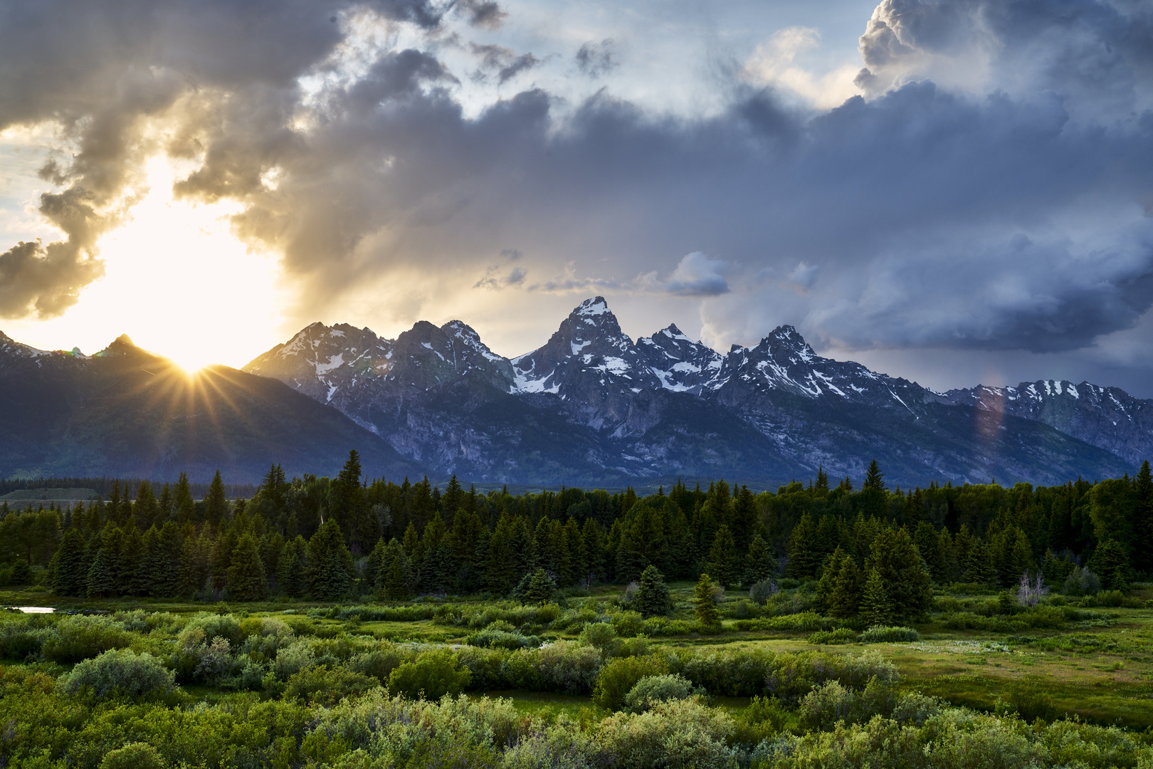 Sunset Tetons