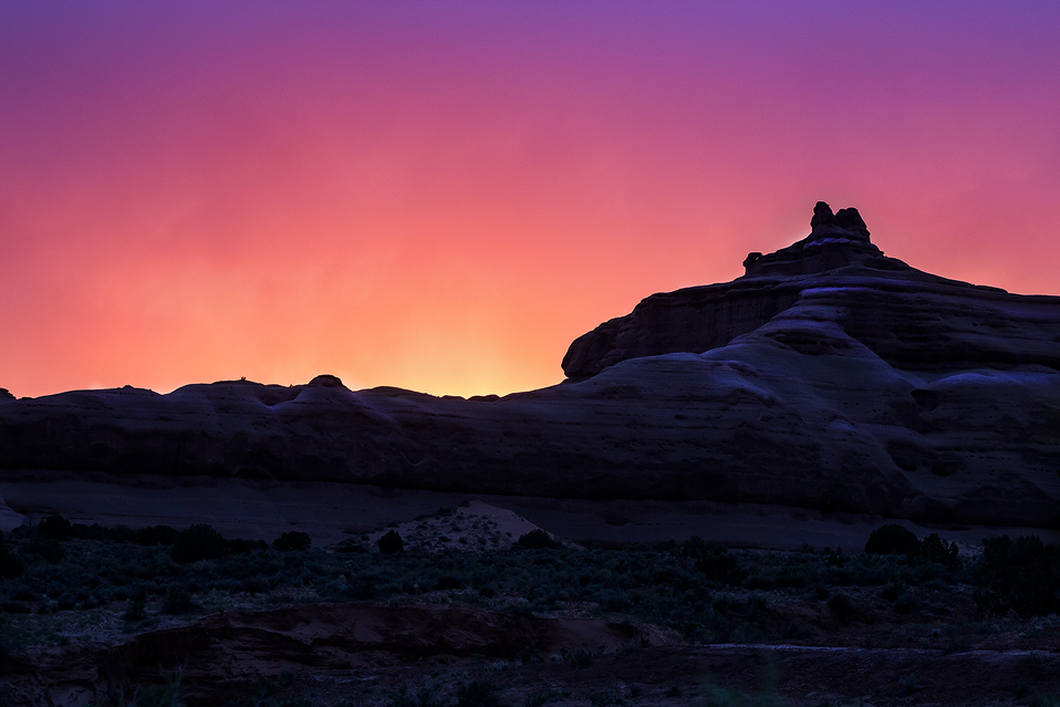 Sunset, the Arches, USA