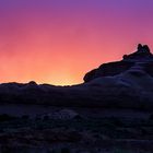 Sunset, the Arches, USA