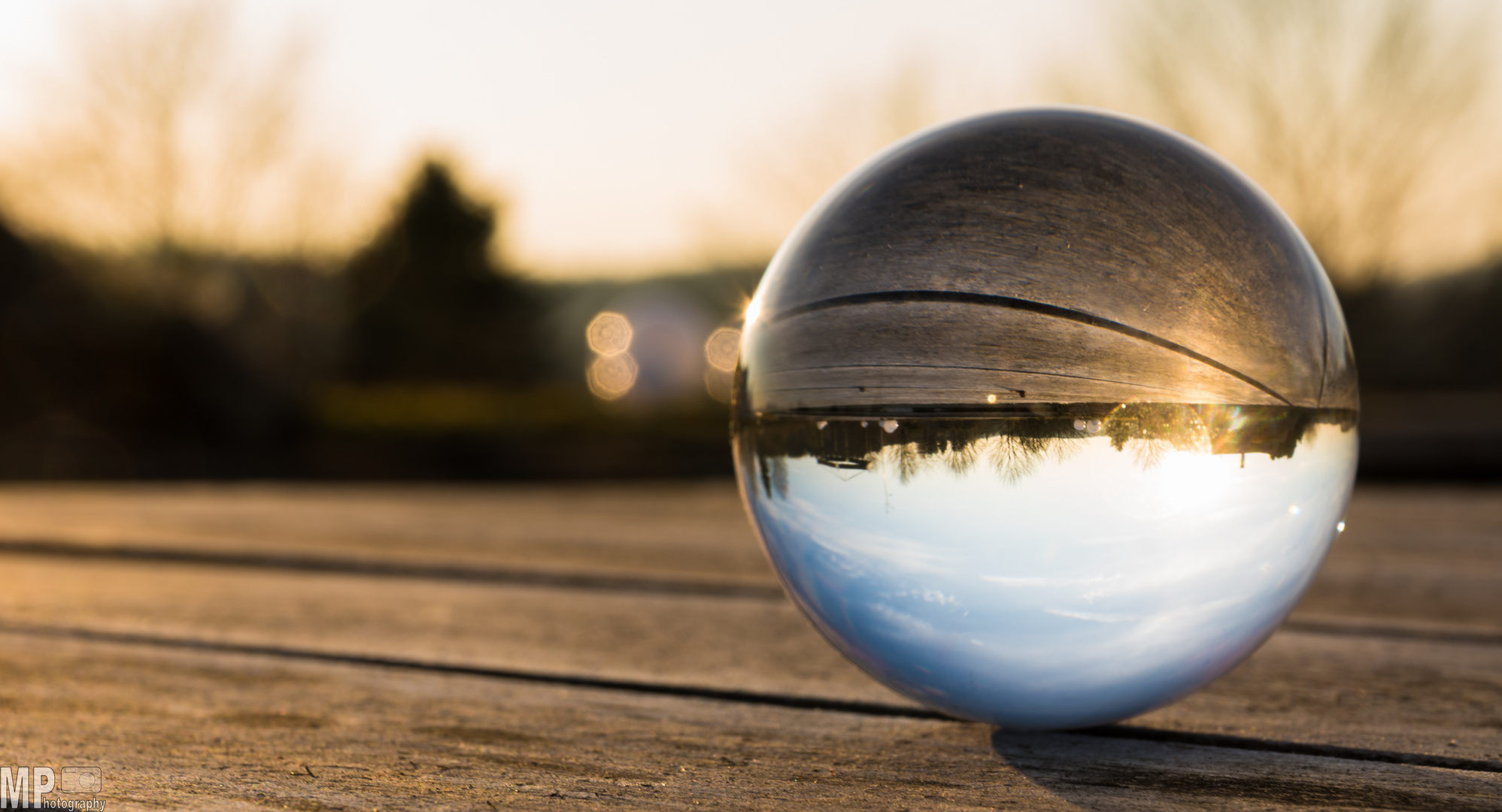 sunset through my crystal ball