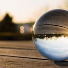 sunset through my crystal ball