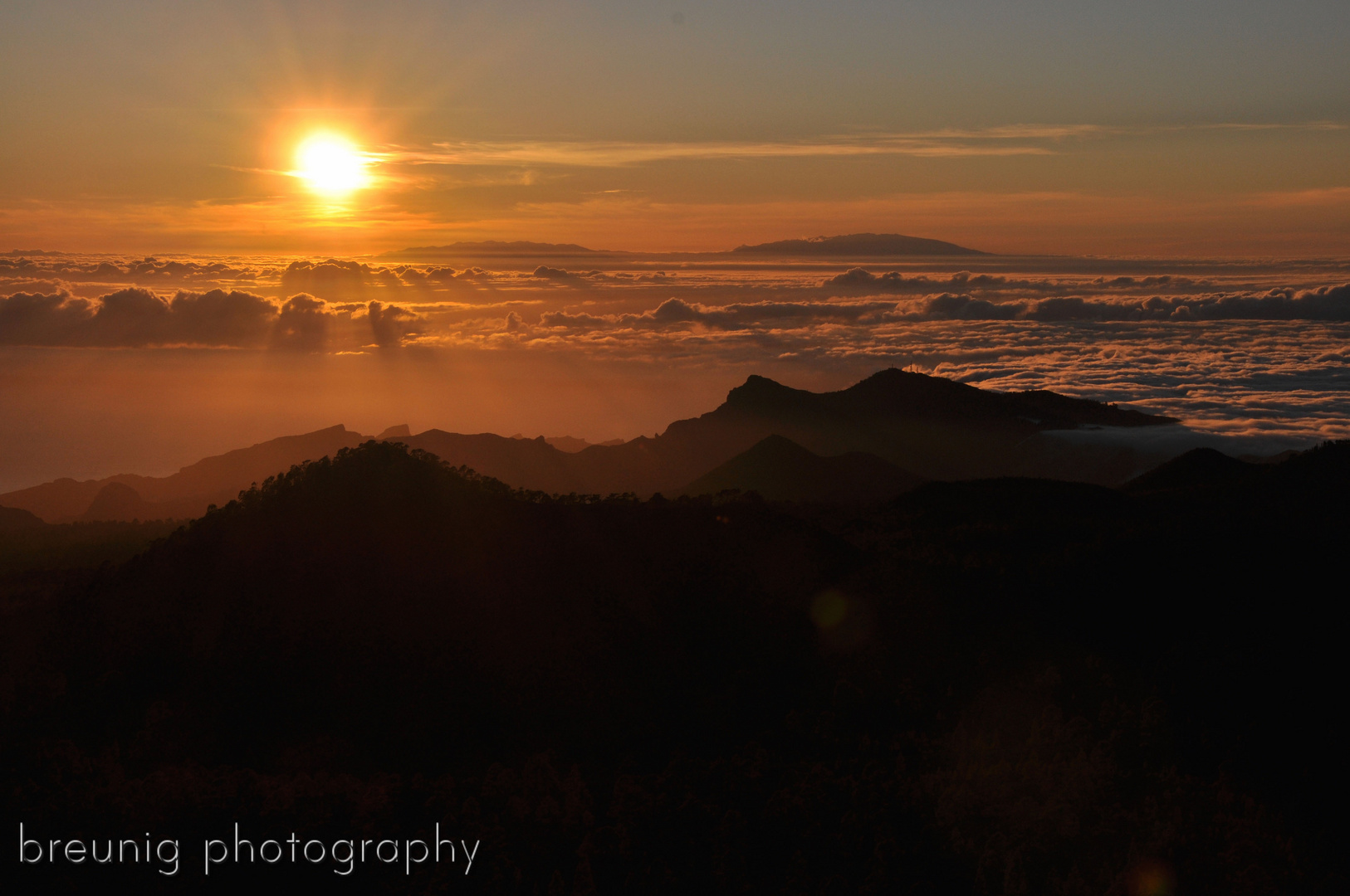 sunset towards gomera | more photographs available at www.breunig-photography.com  