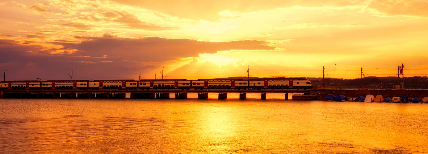 Sunset train