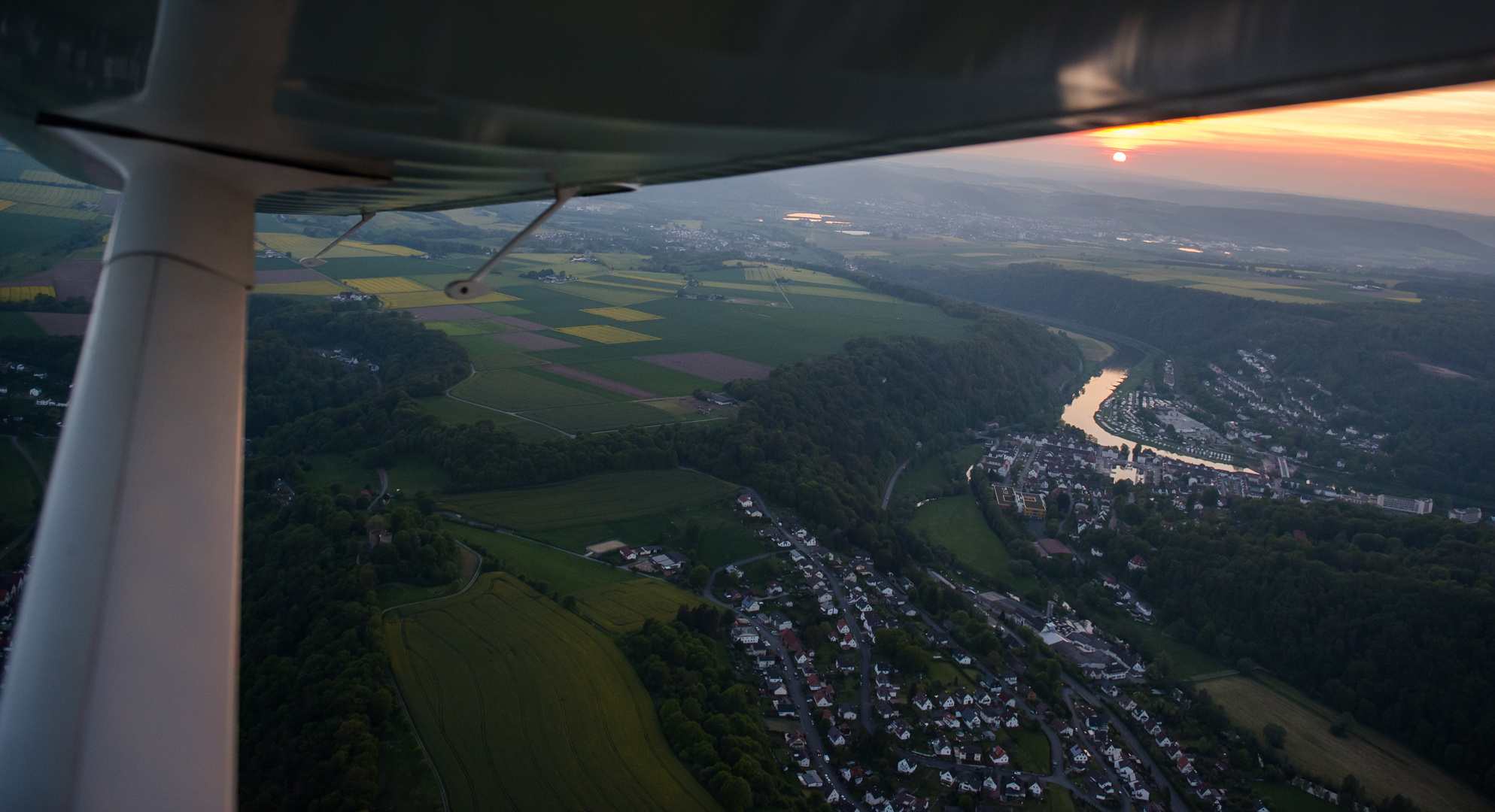 Sunset über Bad Karlshafen