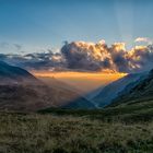 sunset über dem arlberg